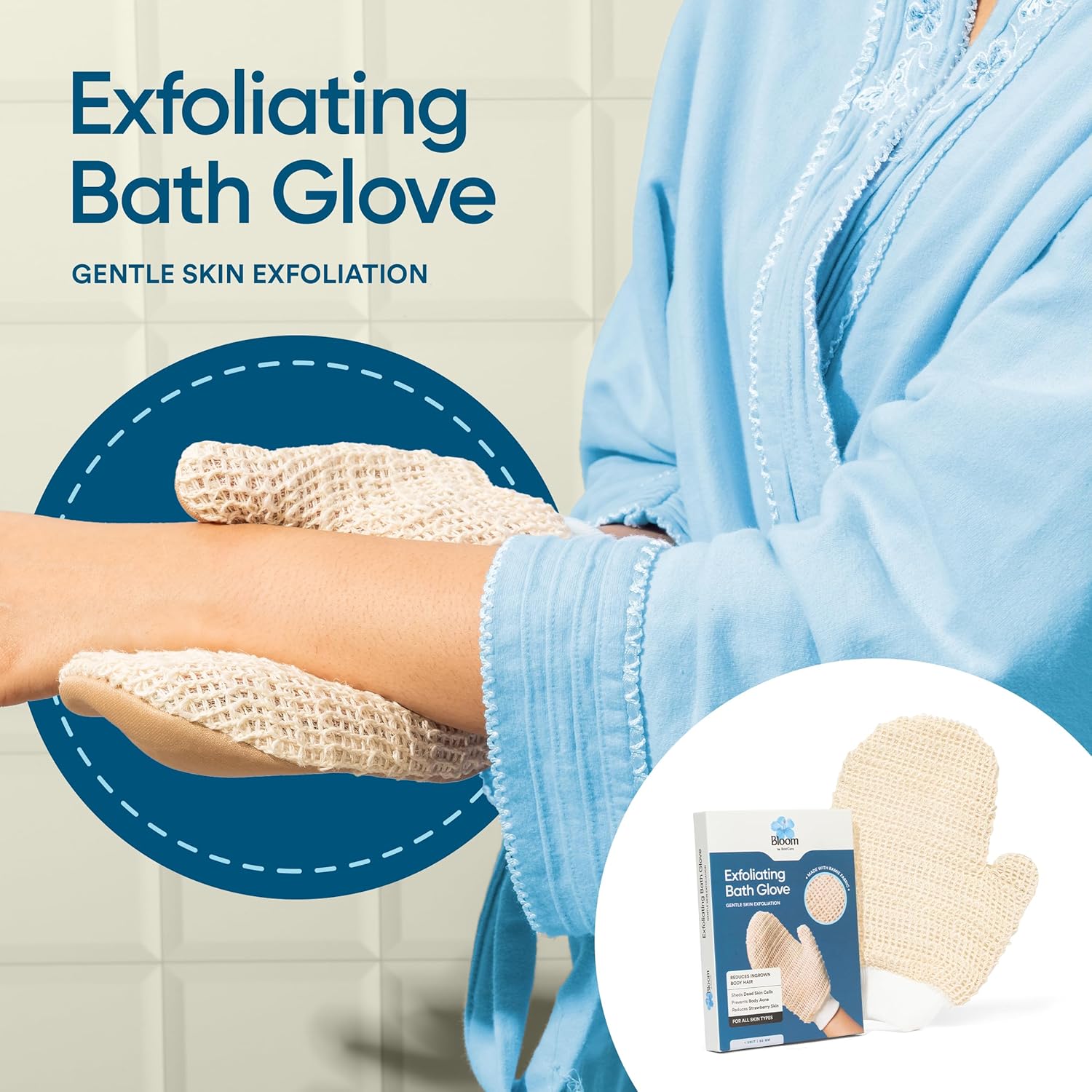 Bloom Exfoliating Bath Glove - Image 2